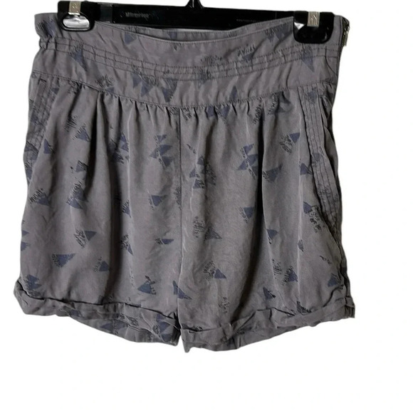 Wilfred Ariztia,Lyocell high  rise shorts,side zip,pockets, grey ,cottagecore - Picture 3 of 14